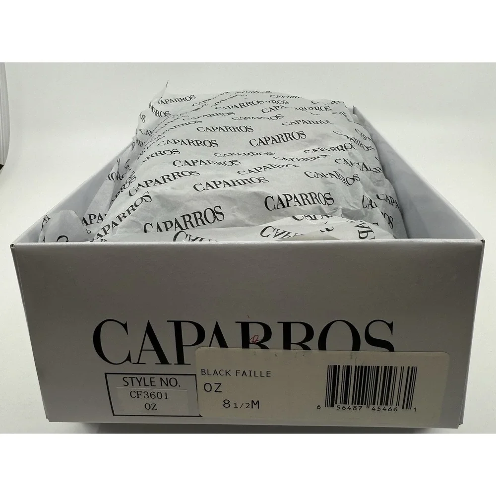 Caparros Shoes Ladies Dress Shoes‎ Black Rhinestone Faille Platforms Sz 8.5 NIB